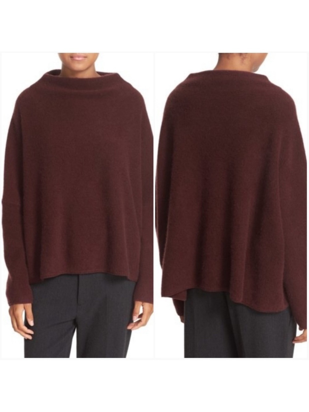 Vince 100% Cashmere Funnel Neck Sweater Size Large